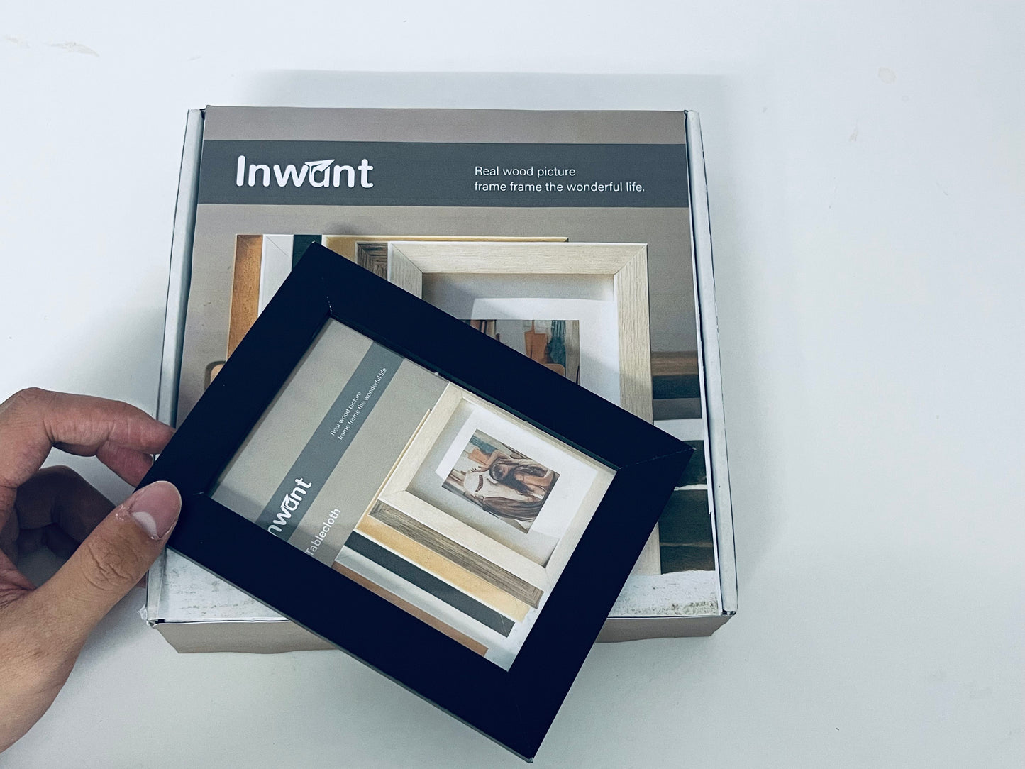 Inwant Solid Wood Picture frames Capture Beautiful Moments Dual Choice for Home Decoration and Memory Collection