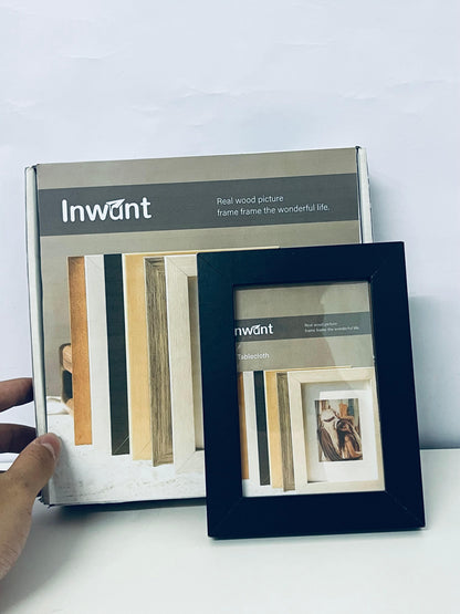 Inwant Solid Wood Picture frames Capture Beautiful Moments Dual Choice for Home Decoration and Memory Collection