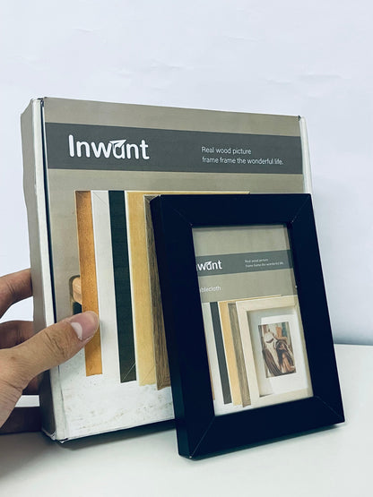 Inwant Solid Wood Picture frames Capture Beautiful Moments Dual Choice for Home Decoration and Memory Collection