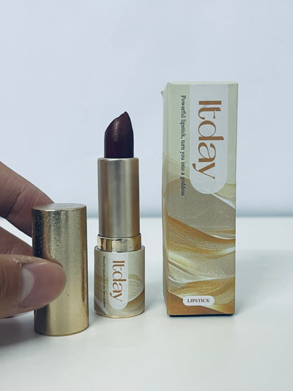 Itday Goddess Scepter Lipstick, Velvet Metallic Texture, Long-Lasting Color, High-End Finish