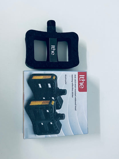 Ithe Bicycle Pedals Anti-Slip Wear-Resistant Widened Tread A Safe Upgrade Choice for Cycling