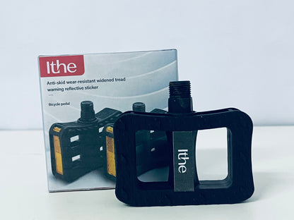 Ithe Bicycle Pedals Anti-Slip Wear-Resistant Widened Tread A Safe Upgrade Choice for Cycling