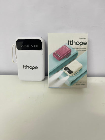 Ithope Portable power chargers Portable Power Bank with Digital Display & Multi-Ports