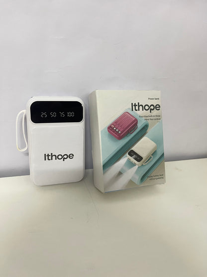Ithope Portable power chargers Portable Power Bank with Digital Display & Multi-Ports