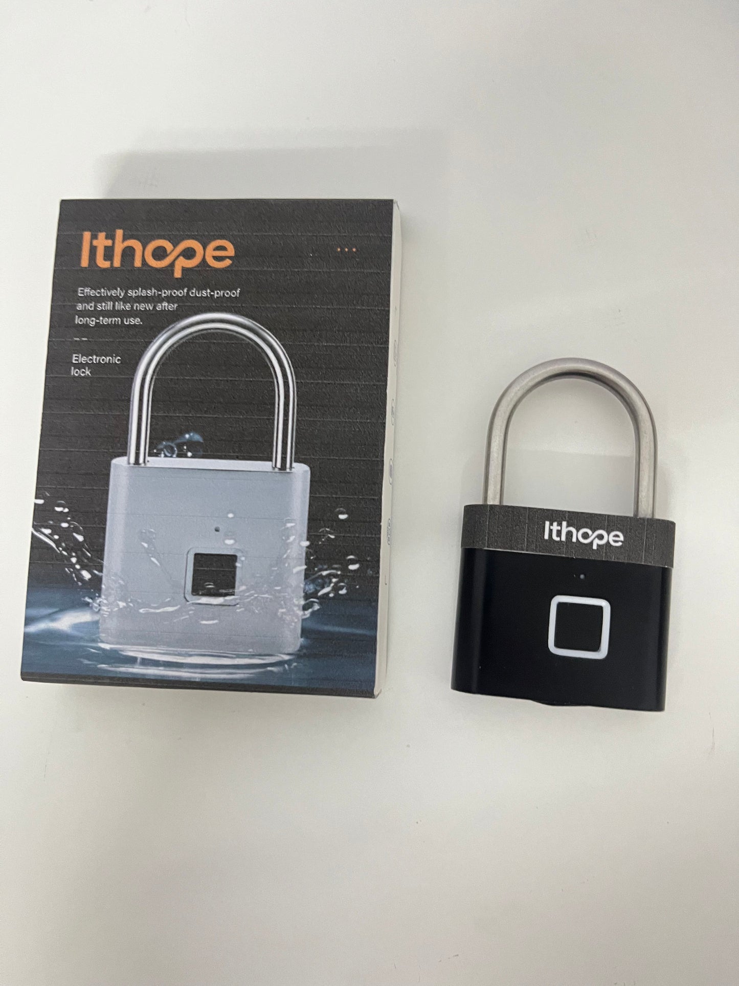 Ithope Electronic locks Waterproof Dustproof Fingerprint Electronic Padlock