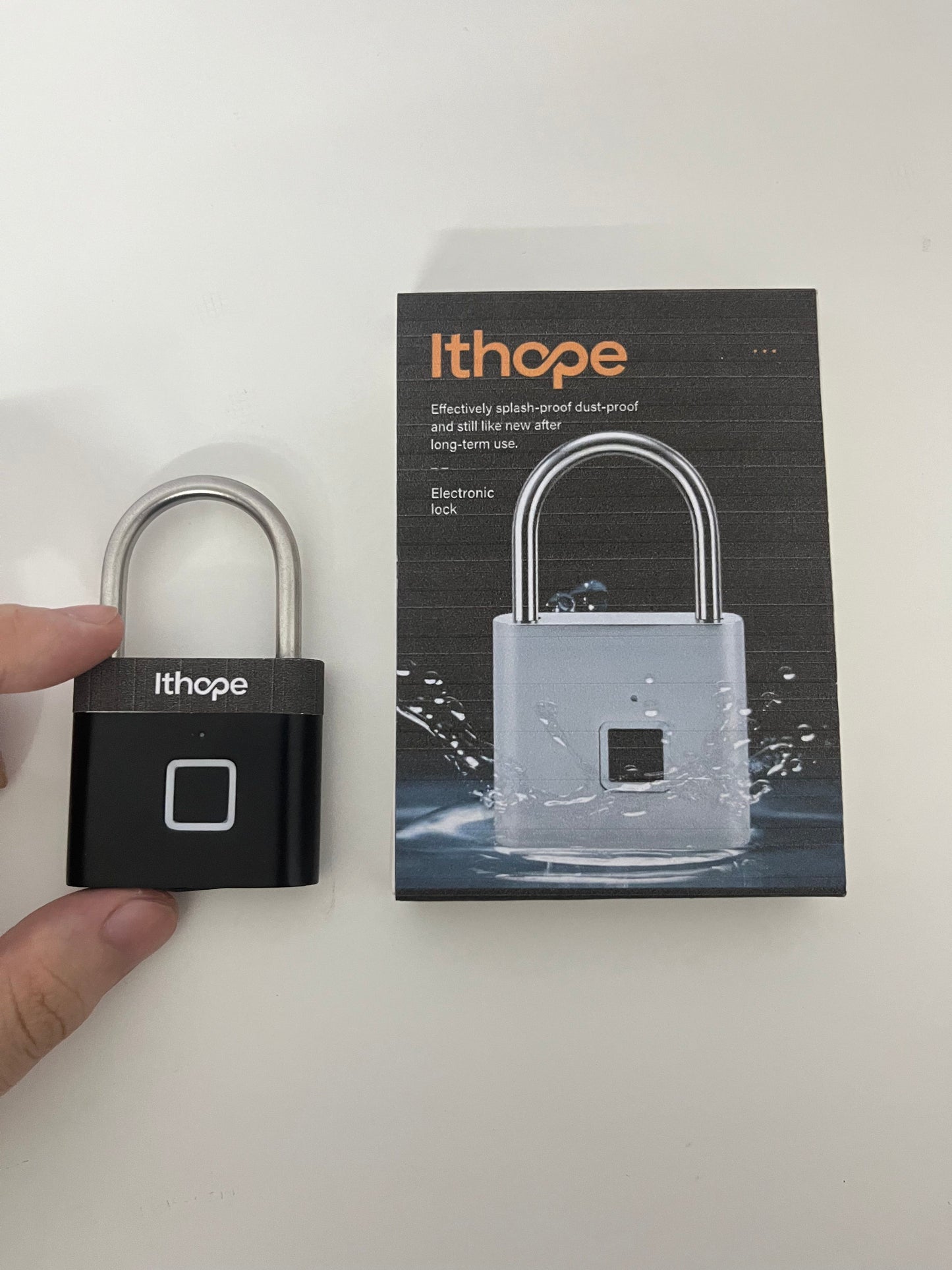 Ithope Electronic locks Waterproof Dustproof Fingerprint Electronic Padlock
