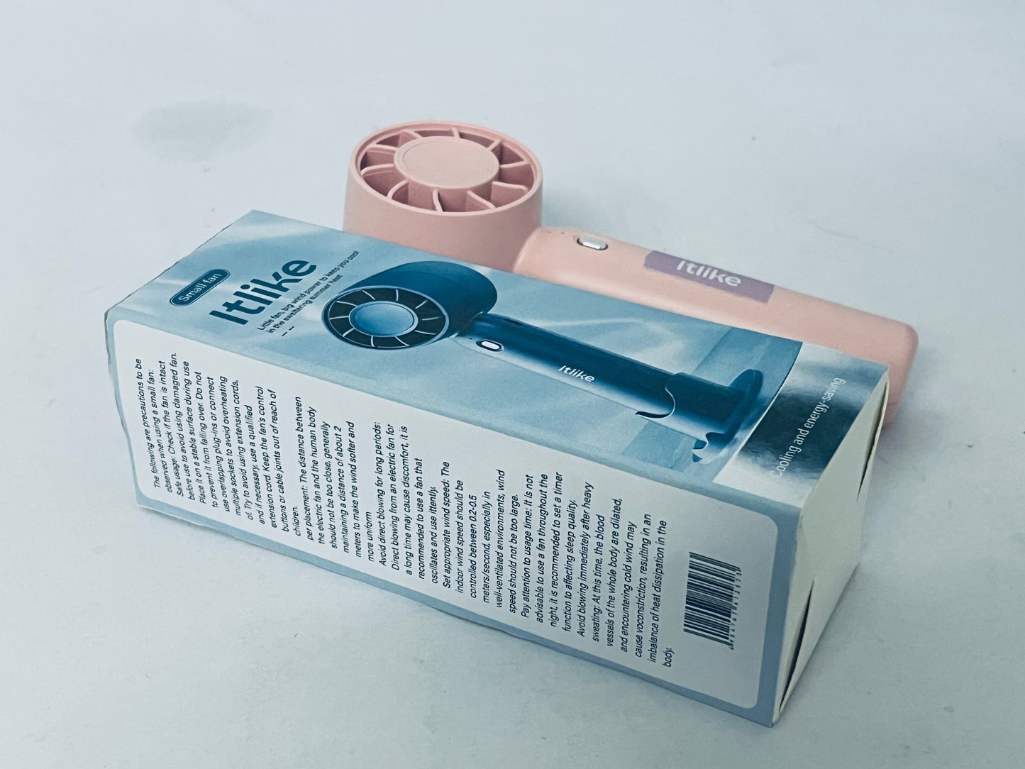 Itlike Portable Handheld Turbo Fan | USB Rechargeable, 3 - Speed Adjustable, Long - Lasting Battery for Summer Multi - Scenario Use