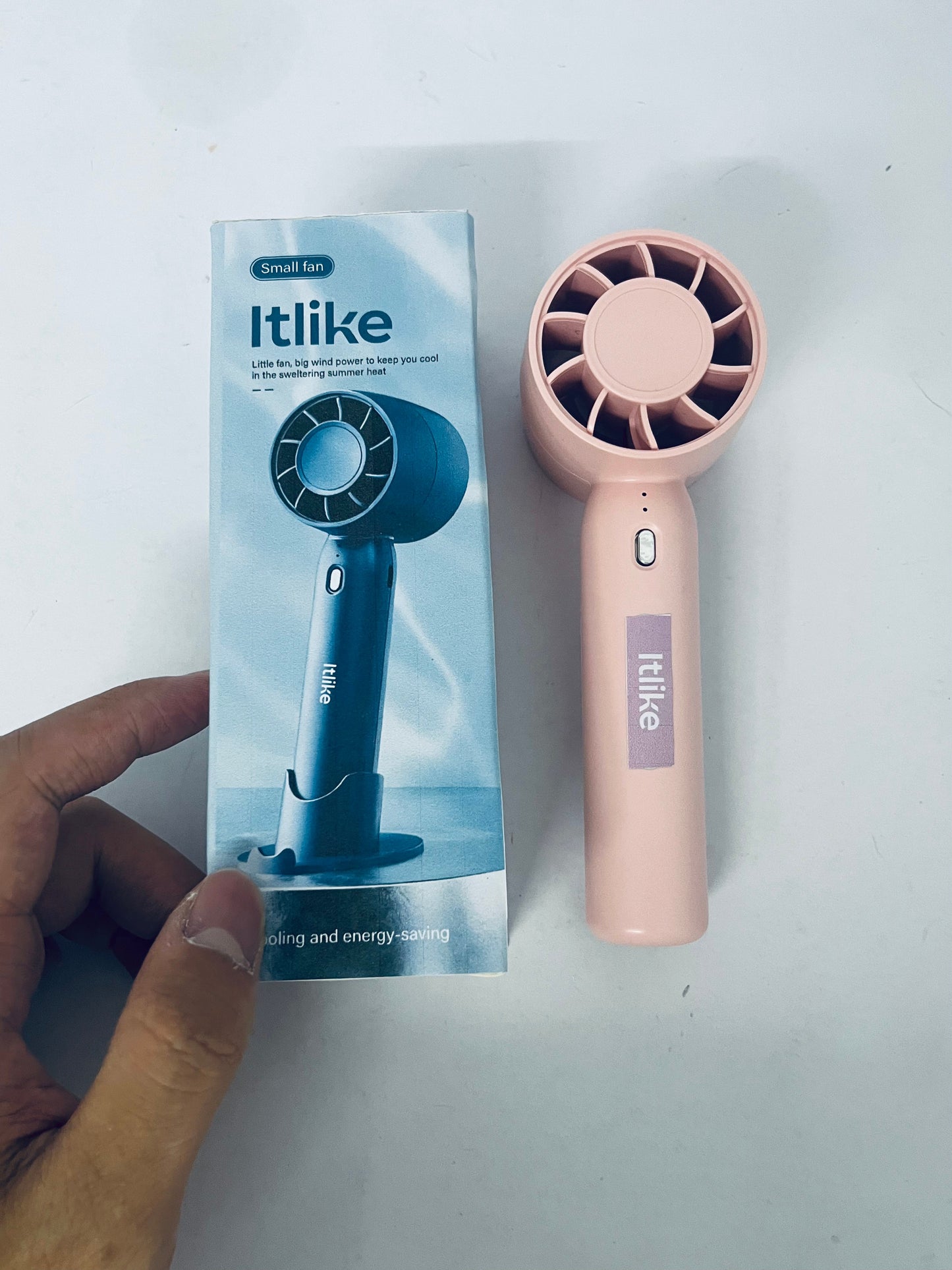 Itlike Portable Handheld Turbo Fan | USB Rechargeable, 3 - Speed Adjustable, Long - Lasting Battery for Summer Multi - Scenario Use