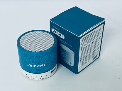 JAYHI Mini Bluetooth Speaker with LED Crackle Design - Portable Wireless Speaker for High-Quality Music, Travel, and Ambient Lighting