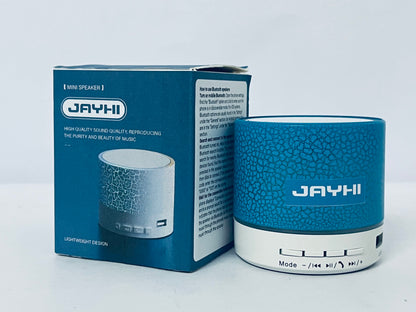 JAYHI Mini Bluetooth Speaker with LED Crackle Design - Portable Wireless Speaker for High-Quality Music, Travel, and Ambient Lighting