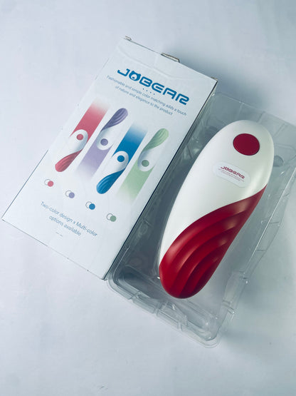 JOBEAR Electric Can Opener For Kitchen One Touch Automatic Can Opener Electric for Almost Cans Battery Operated Can Opener