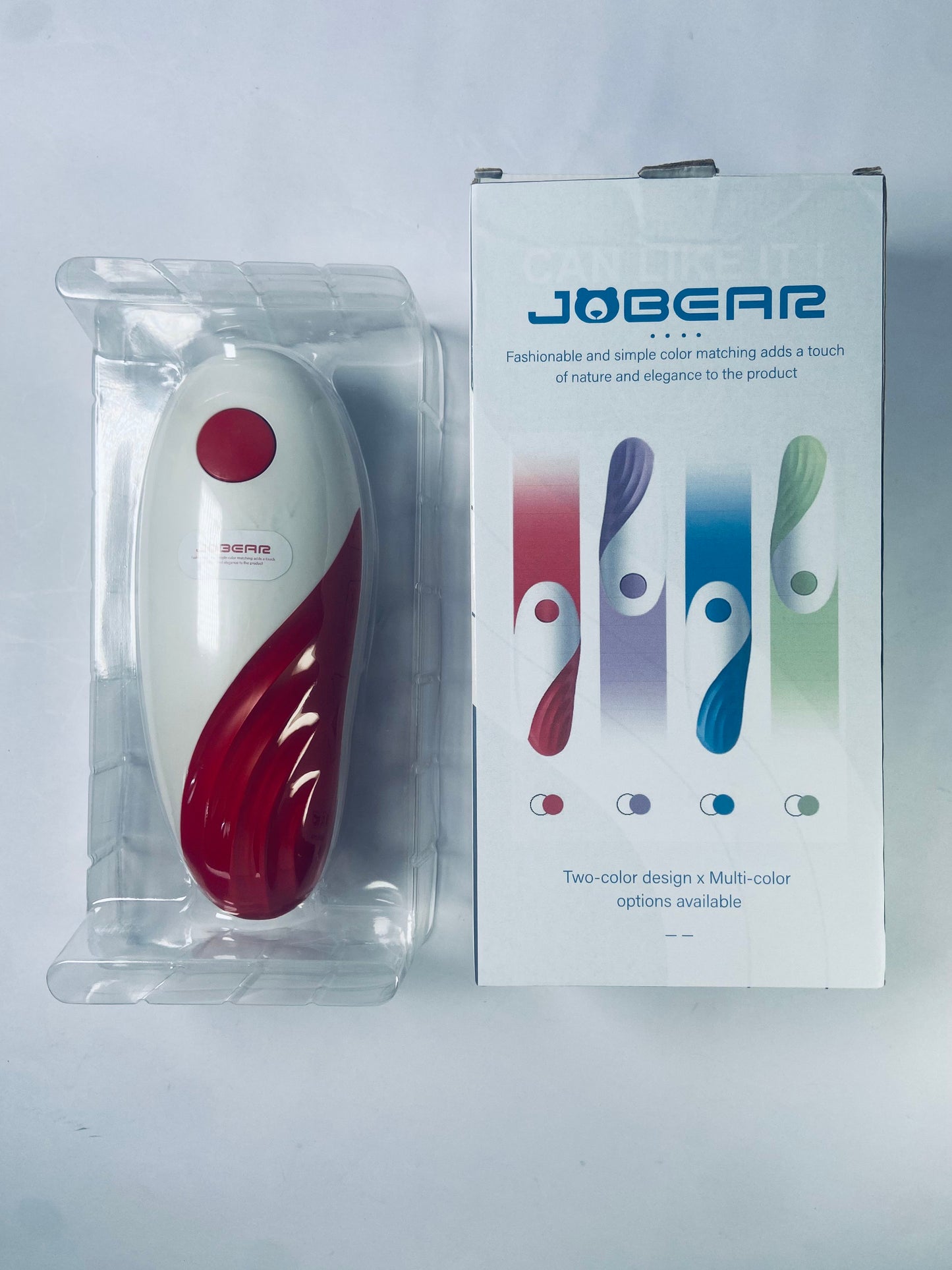 JOBEAR Electric Can Opener For Kitchen One Touch Automatic Can Opener Electric for Almost Cans Battery Operated Can Opener