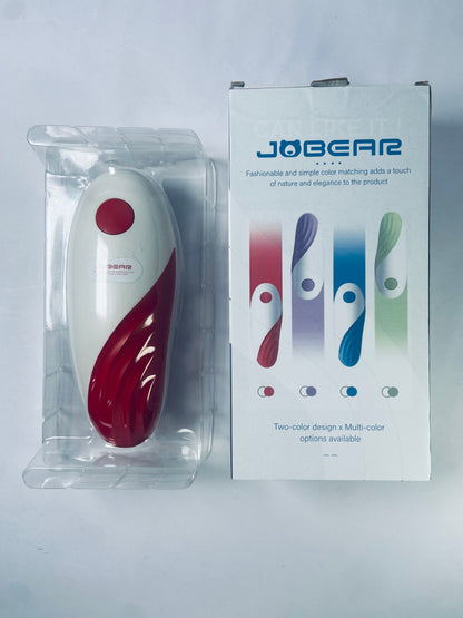 JOBEAR Electric Can Opener For Kitchen One Touch Automatic Can Opener Electric for Almost Cans Battery Operated Can Opener