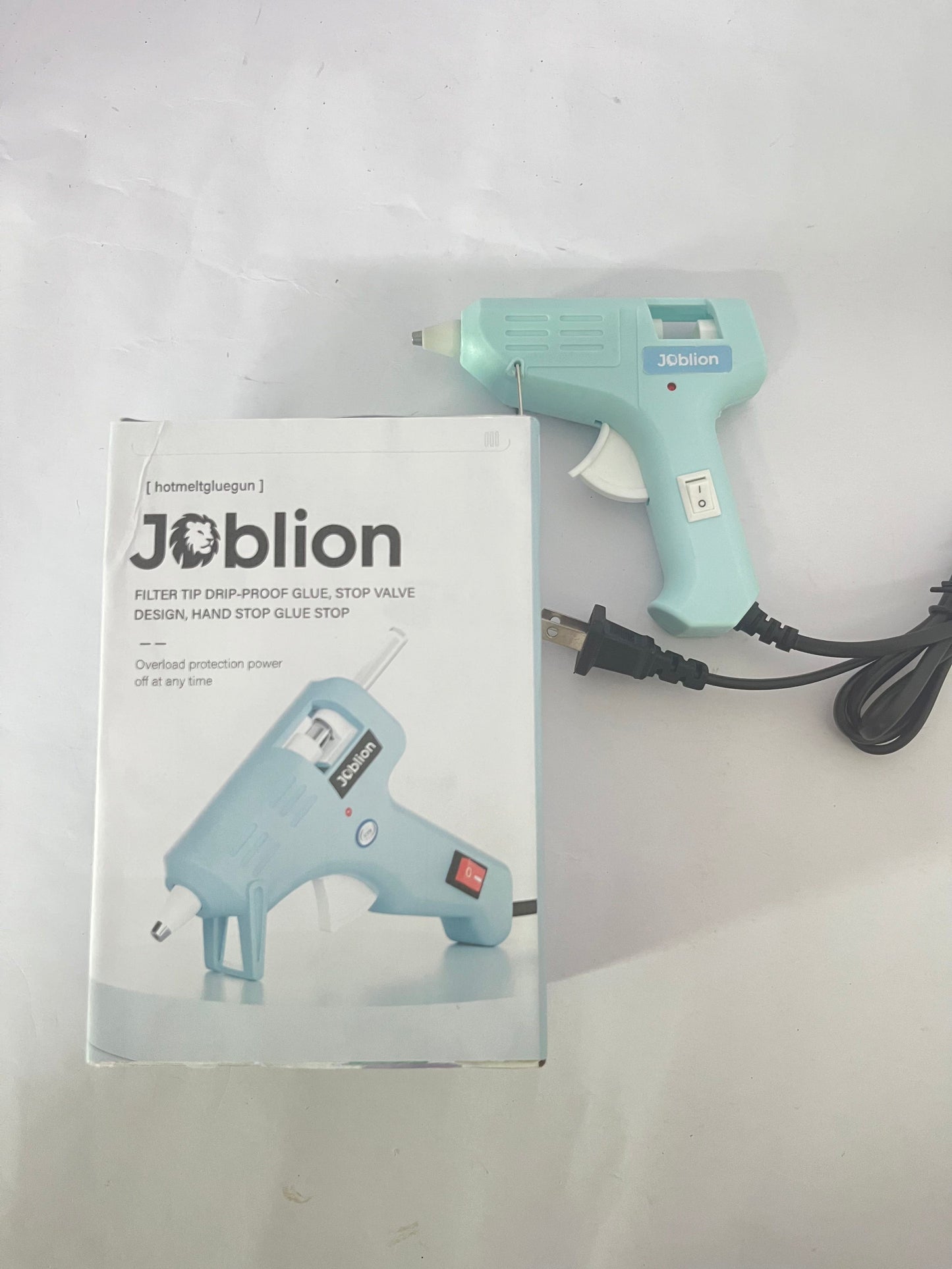 Joblion Hot melt glue guns with 60/100W Dual Power and 21 Hot Glue Sticks (7/16"), Fast Preheating Heavy Duty Industrial Gluegun with Storage Case for Crafting, DIY and Repairs 