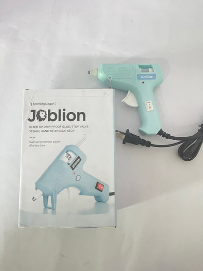 Joblion Hot melt glue guns with 60/100W Dual Power and 21 Hot Glue Sticks (7/16"), Fast Preheating Heavy Duty Industrial Gluegun with Storage Case for Crafting, DIY and Repairs 