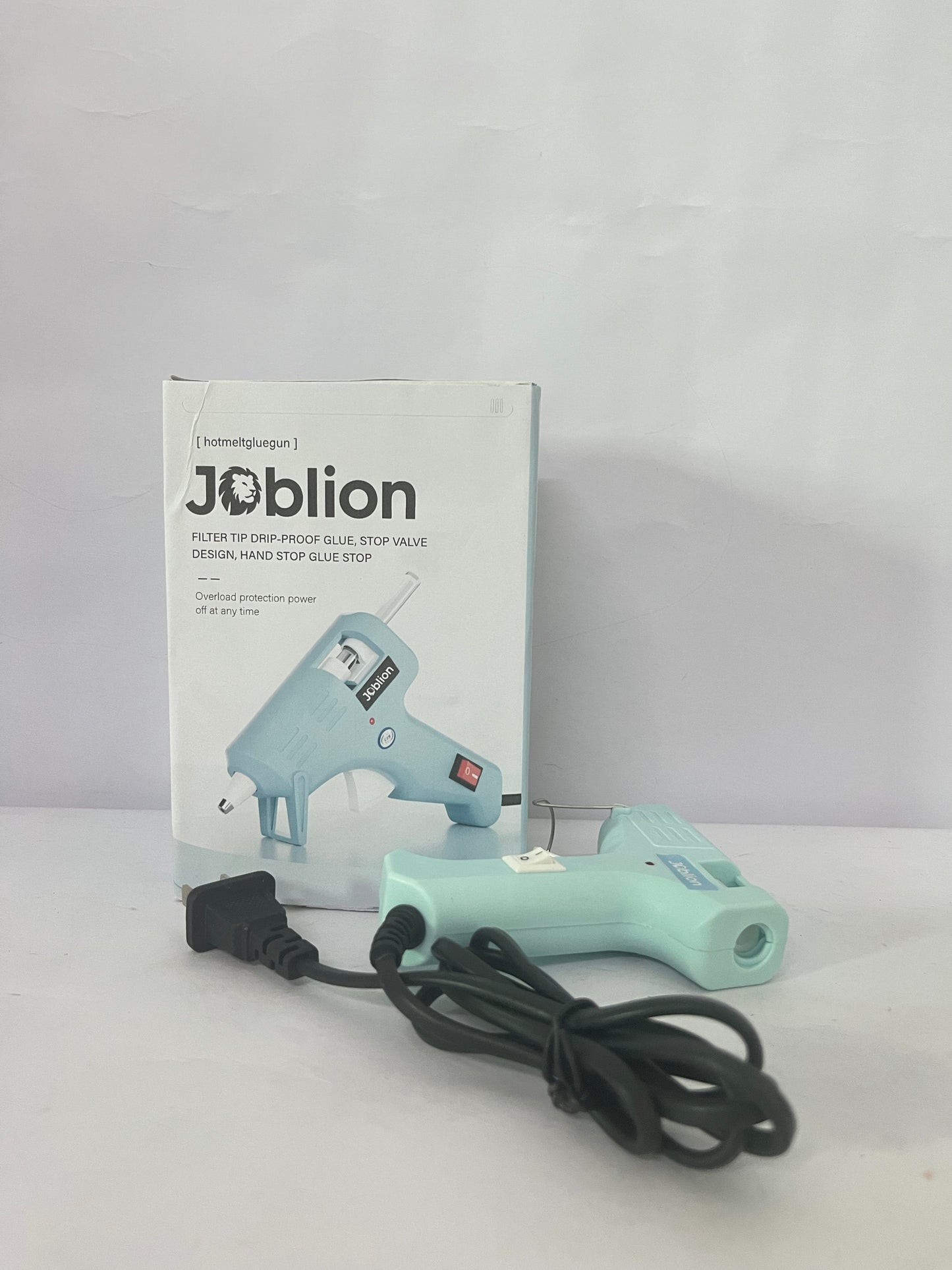 Joblion Hot melt glue guns with 60/100W Dual Power and 21 Hot Glue Sticks (7/16"), Fast Preheating Heavy Duty Industrial Gluegun with Storage Case for Crafting, DIY and Repairs 