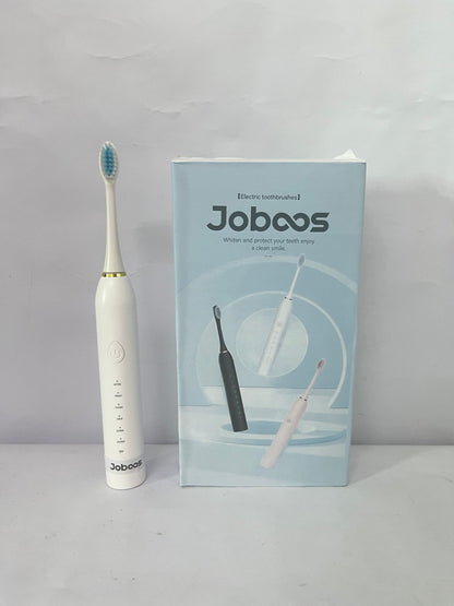 Joboos Electrical toothbrushes, Electric Toothbrush, High Vibration Sonic Electronic Toothbrush for Adults with 2 Minutes Smart Timer, 5 Optional Modes, 5 Replacement Brush Heads Ultra Whitening (White)