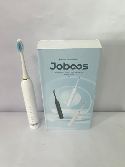 Joboos Electrical toothbrushes, Electric Toothbrush, High Vibration Sonic Electronic Toothbrush for Adults with 2 Minutes Smart Timer, 5 Optional Modes, 5 Replacement Brush Heads Ultra Whitening (White)