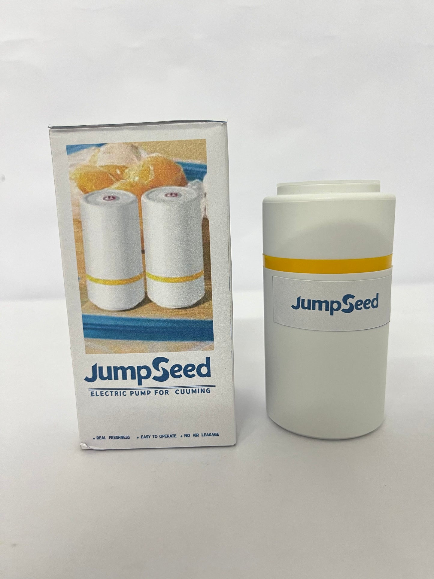 JumpSeed Handheld Vacuum Sealer Machine, Rechargable Cordless Vacuum Sealer for Food Storage and Clothes Packaing, Compatible with Vacuum Bags, Bottles, Jars and Canisters