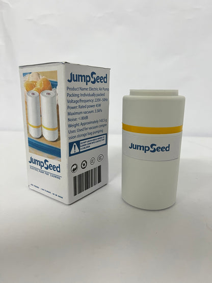 JumpSeed Handheld Vacuum Sealer Machine, Rechargable Cordless Vacuum Sealer for Food Storage and Clothes Packaing, Compatible with Vacuum Bags, Bottles, Jars and Canisters