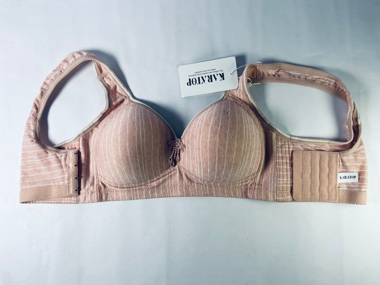 KARATOP Soft Comfortable Underwire Bras Women's Push Up Everyday Basic Comfort Lightly Padded Underwire Plunge T-Shirt Bra Lift Up