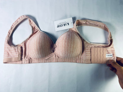 KARATOP Soft Comfortable Underwire Bras Women's Push Up Everyday Basic Comfort Lightly Padded Underwire Plunge T-Shirt Bra Lift Up