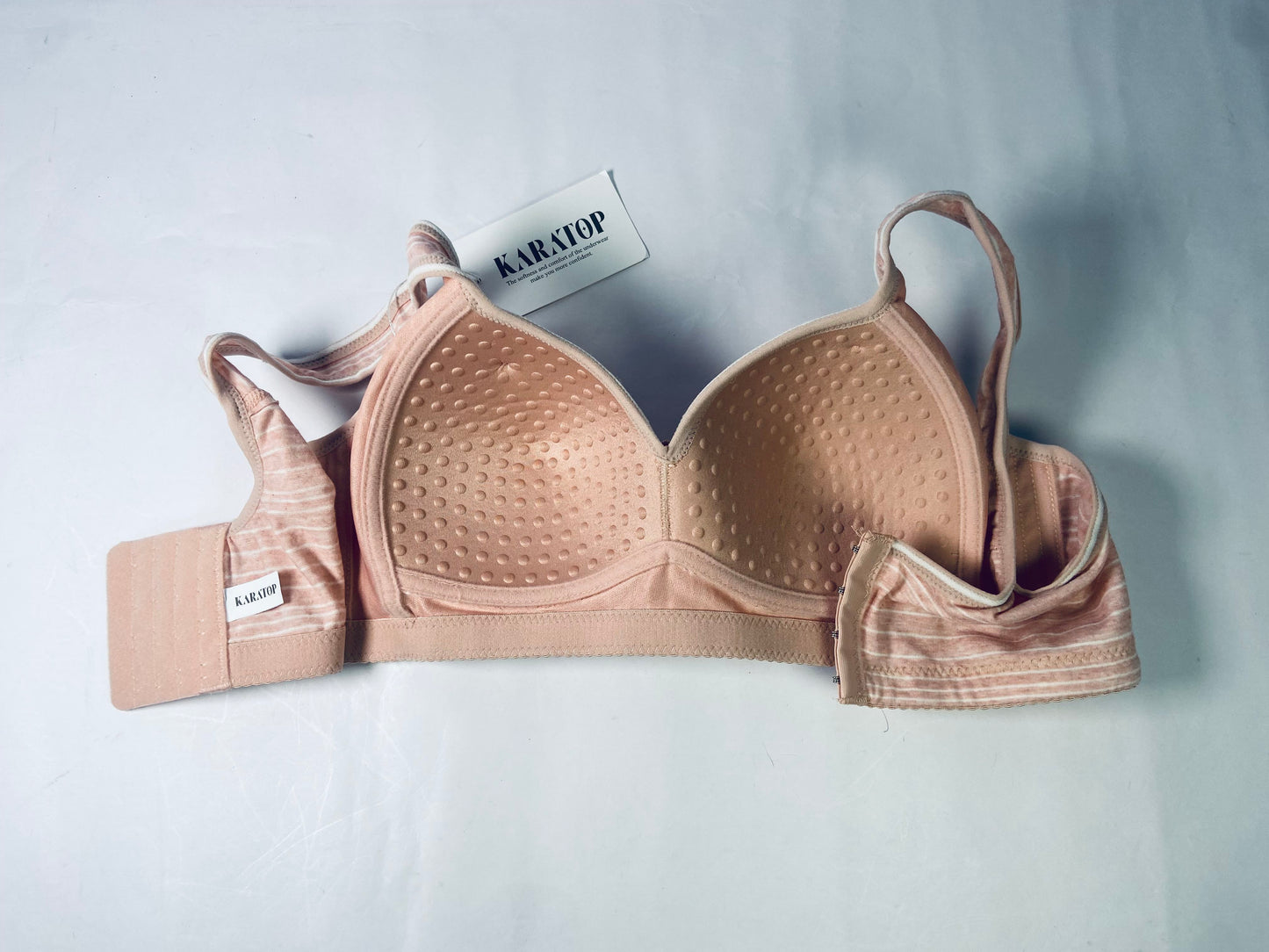 KARATOP Soft Comfortable Underwire Bras Women's Push Up Everyday Basic Comfort Lightly Padded Underwire Plunge T-Shirt Bra Lift Up