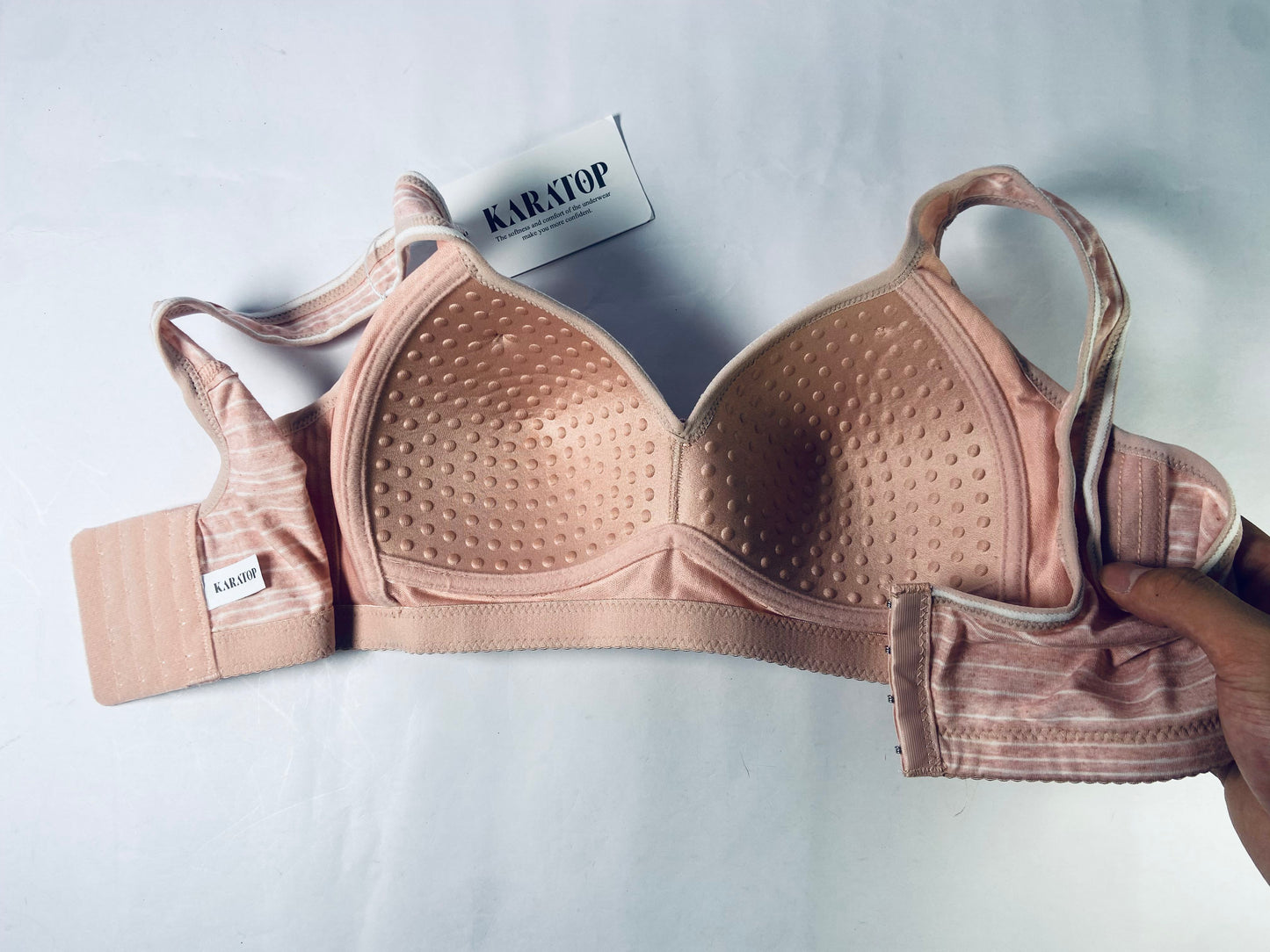 KARATOP Soft Comfortable Underwire Bras Women's Push Up Everyday Basic Comfort Lightly Padded Underwire Plunge T-Shirt Bra Lift Up