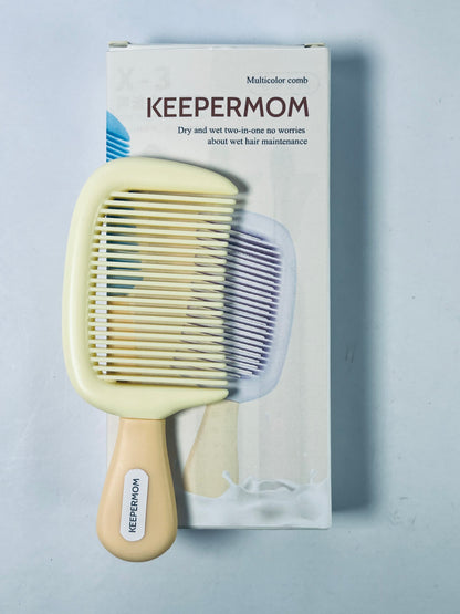 KEEPERMOM Infused Treatment Comb - Wide Tooth Hair Detangler
