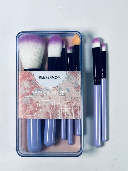 KEEPERMOM 7Pcs Makeup Brush, Best Gift For Women/Girls, Used For Powder, Foundation, Highlight, Eye Shadow, Concealer, Etc.