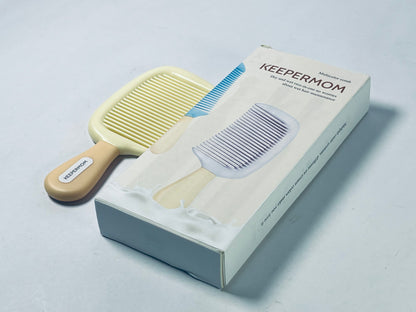 KEEPERMOM Infused Treatment Comb - Wide Tooth Hair Detangler