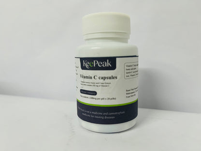 KeePeak Vitamin C 1000mg Capsules - Extra Strength Vegan Vitamin C for Daily Antioxidant & Immune Support - Non-GMO, USA Manufactured - 20 Capsules[20-Day Supply]