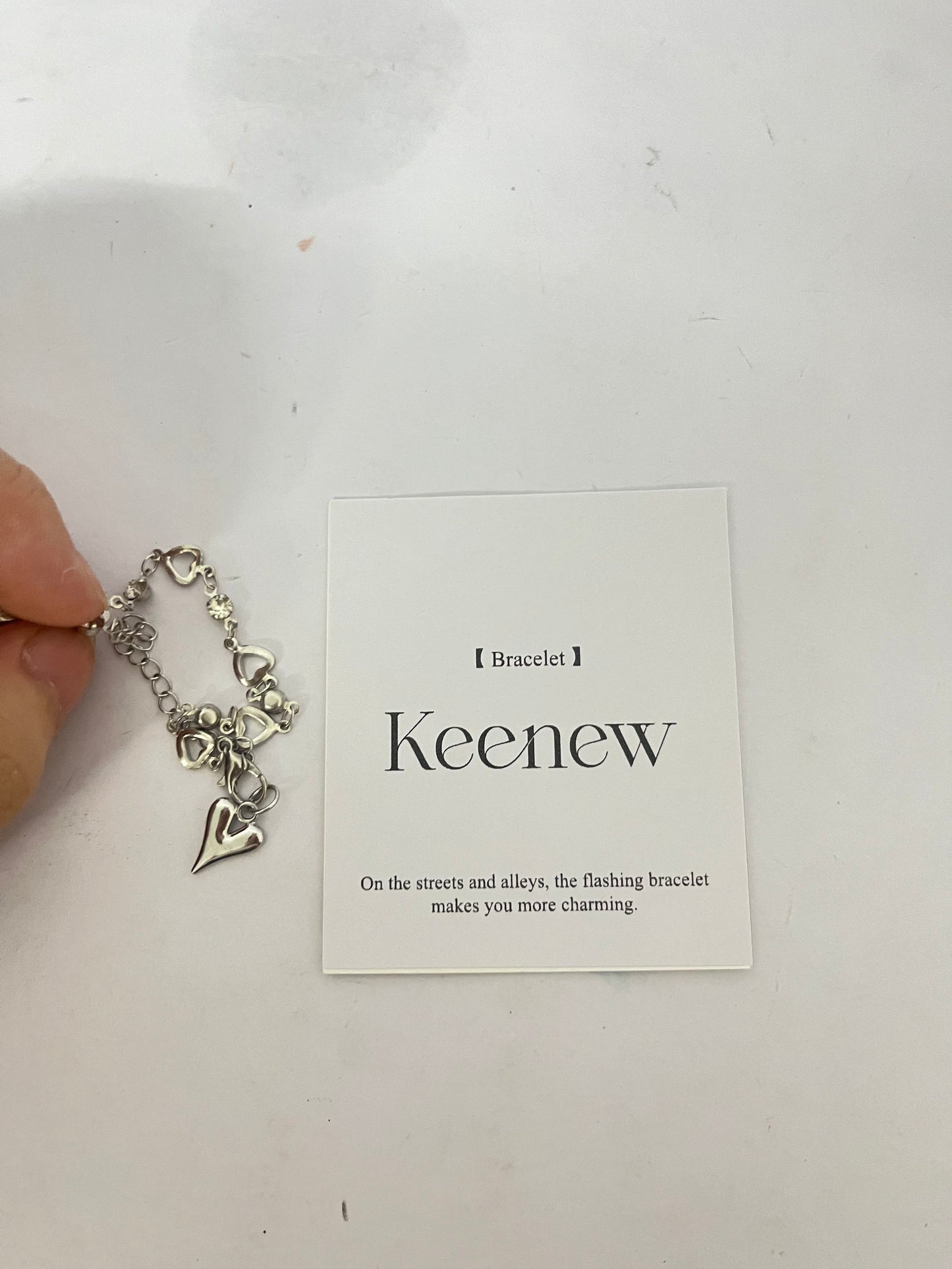 Keenew Gold Siver Heart Necklace for Women Trendy Chunky Choker Necklaces Jewelry for Women