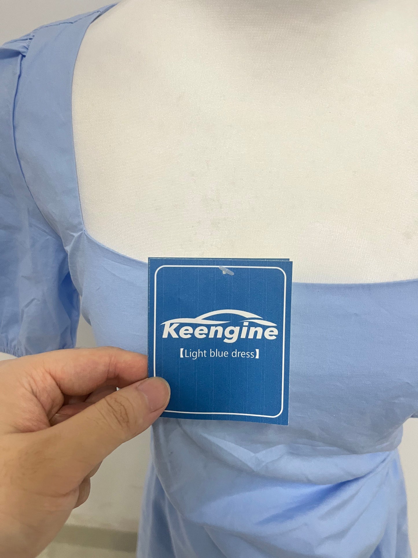 【Keengine Light Blue Dress】—— Elegant Choice of Daily & Casual Occasion Wear