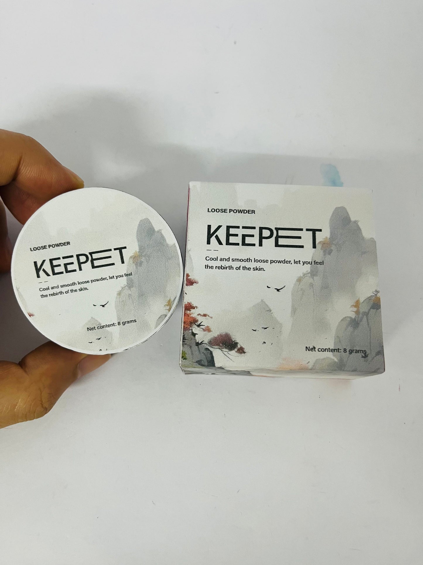 KEEPET Loose Powder - Cool & Smooth Setting Powder for Skin Rebirth, 8g