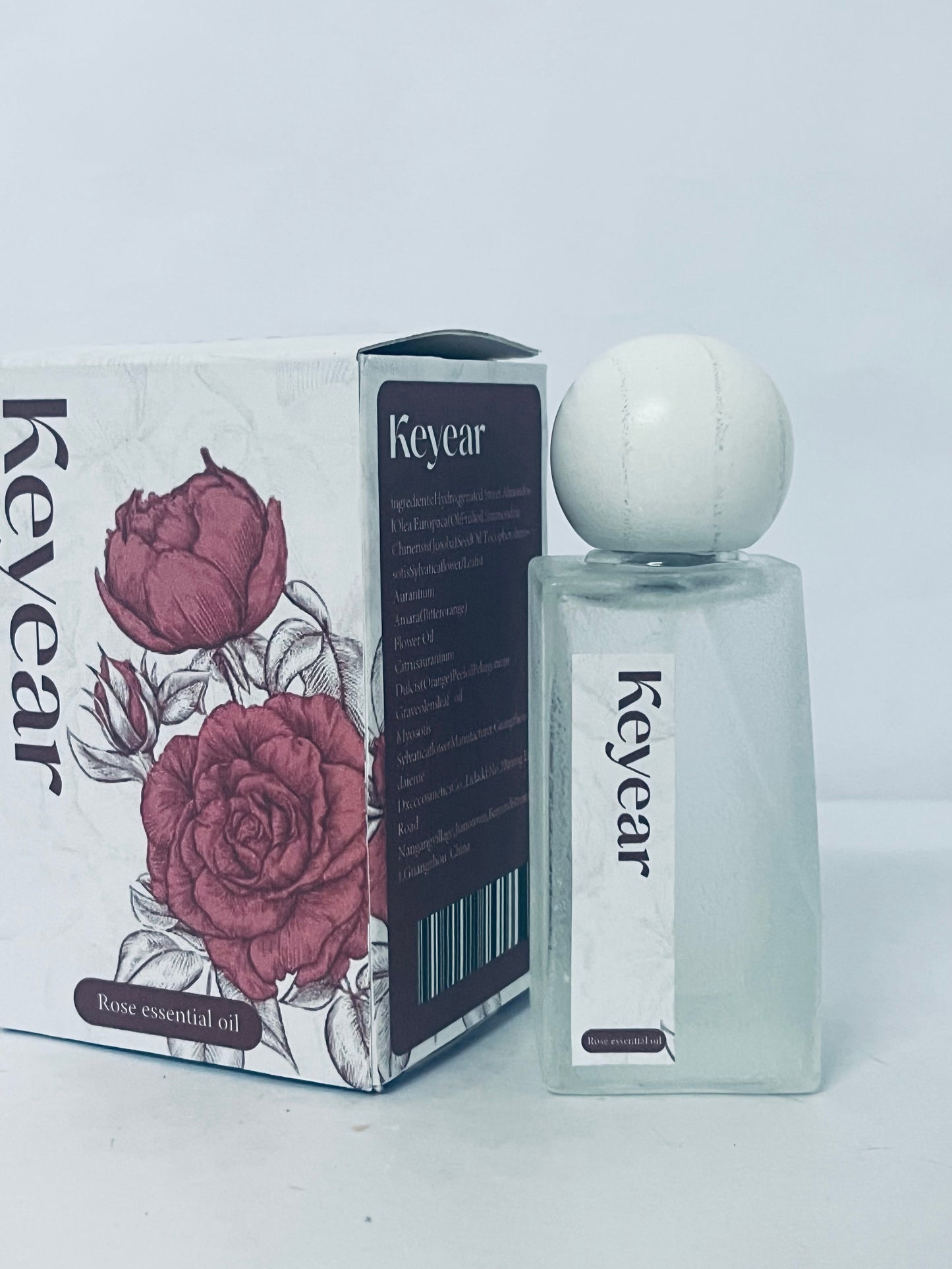 Keyear Rose Essential Oil - Natural Fragrance, Luxurious Care for Body & Mind