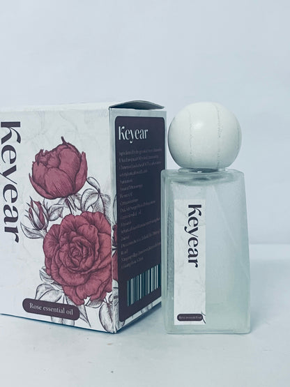 Keyear Rose Essential Oil - Natural Fragrance, Luxurious Care for Body & Mind