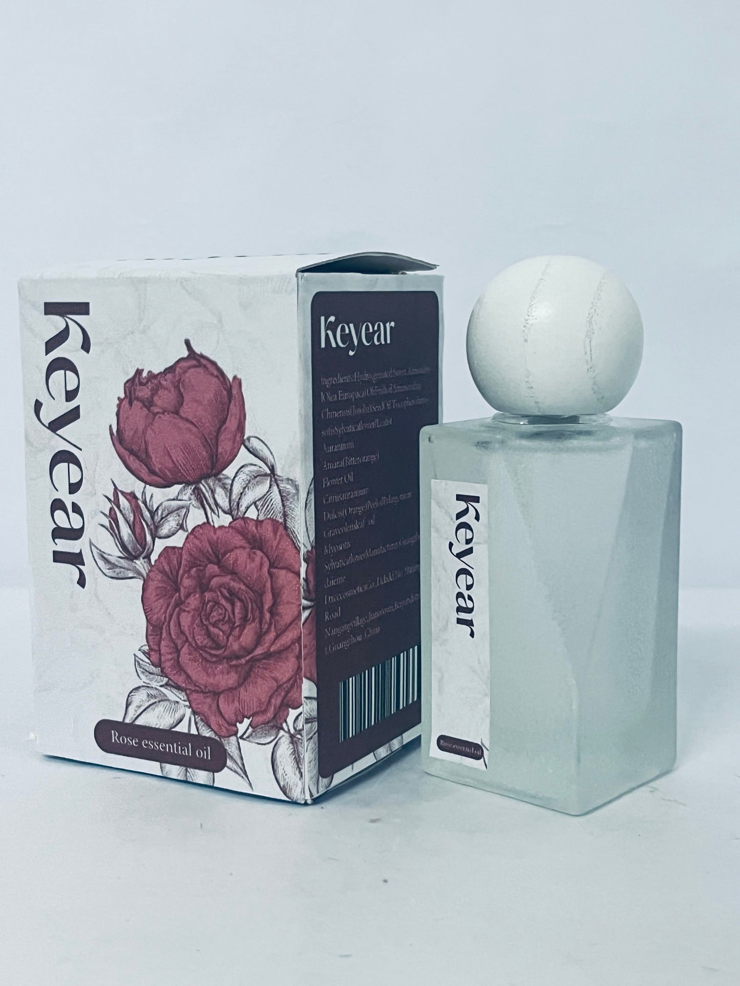 Keyear Rose Essential Oil - Natural Fragrance, Luxurious Care for Body & Mind