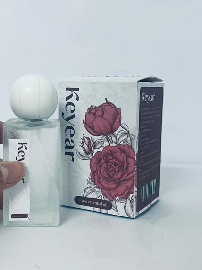 Keyear Rose Essential Oil - Natural Fragrance, Luxurious Care for Body & Mind