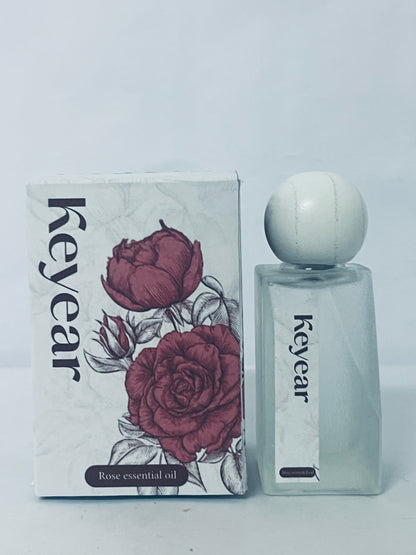 Keyear Rose Essential Oil - Natural Fragrance, Luxurious Care for Body & Mind