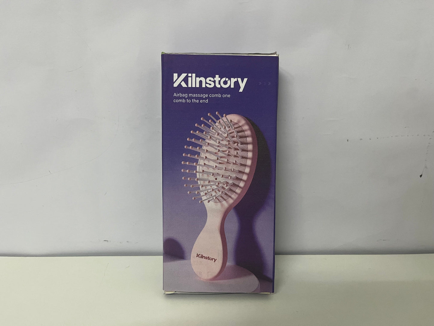 [Kilnstory Combs]-Air Cushion Massage Hairbrush - Pink Anti-Static Detangling Brush