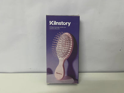 [Kilnstory Combs]-Air Cushion Massage Hairbrush - Pink Anti-Static Detangling Brush