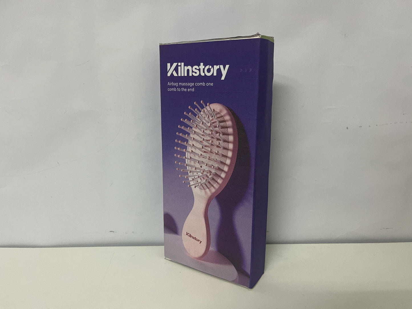 [Kilnstory Combs]-Air Cushion Massage Hairbrush - Pink Anti-Static Detangling Brush