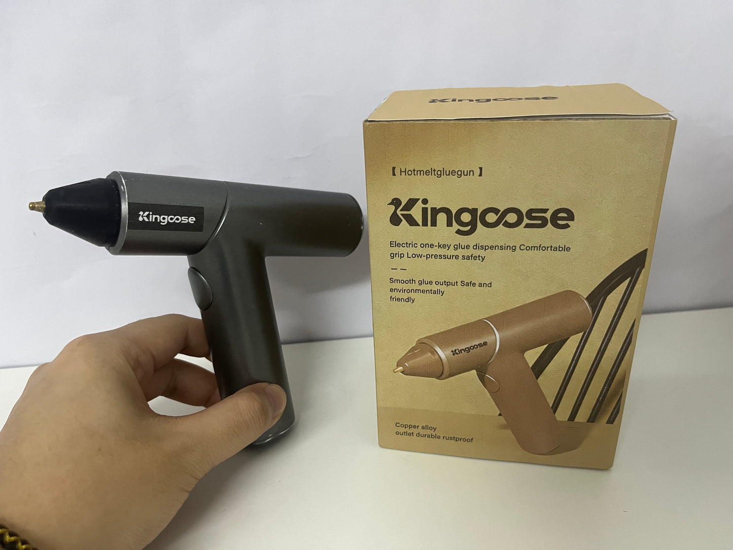 Kingcose Electric One-Key Dispensing Hot Melt Glue Gun An Efficient Tool for Crafts & Repairs