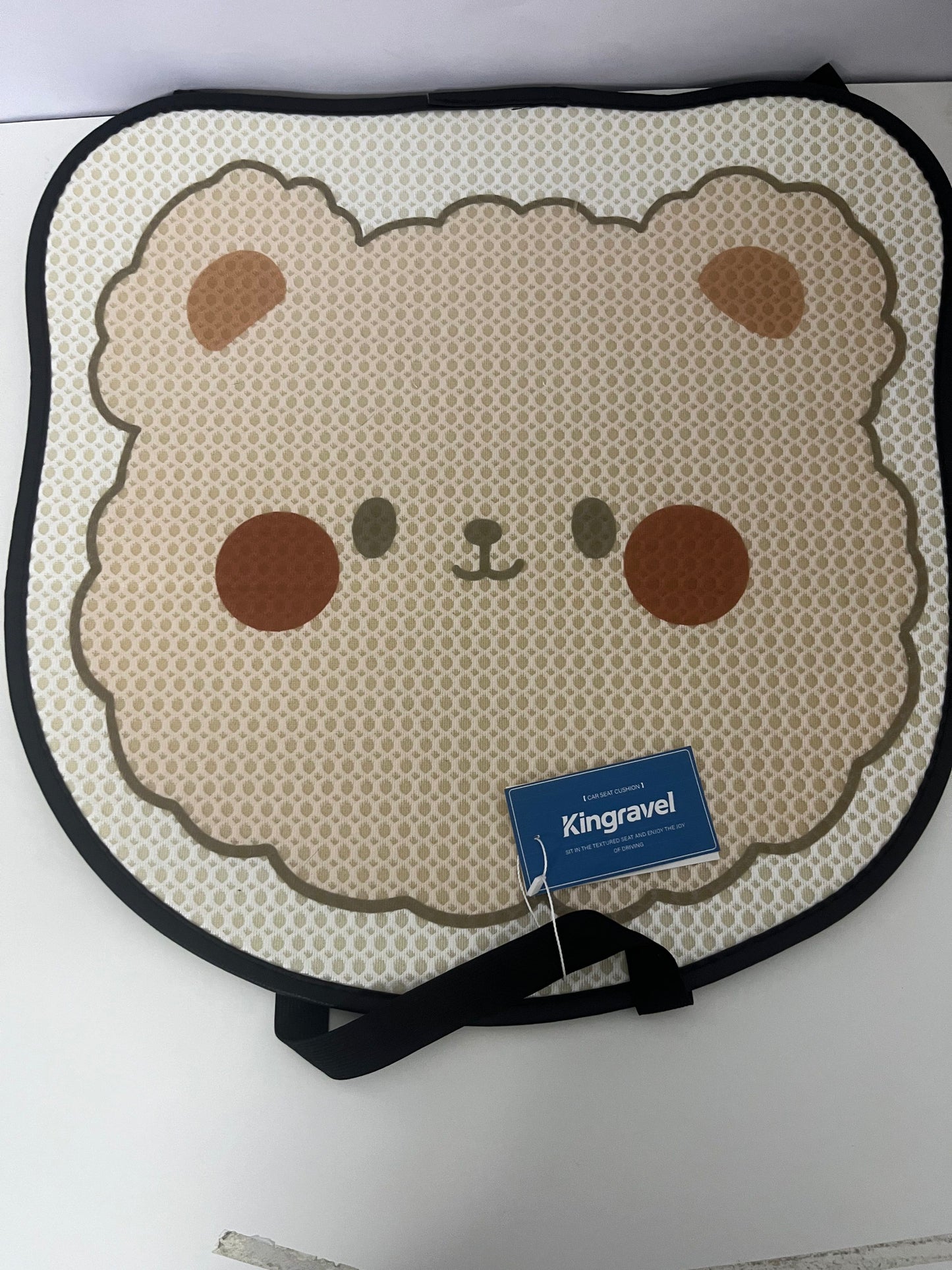 【Kingravel Bear Print Vehicle Seat Cushion】—— Practical Choice of Comfort & Style