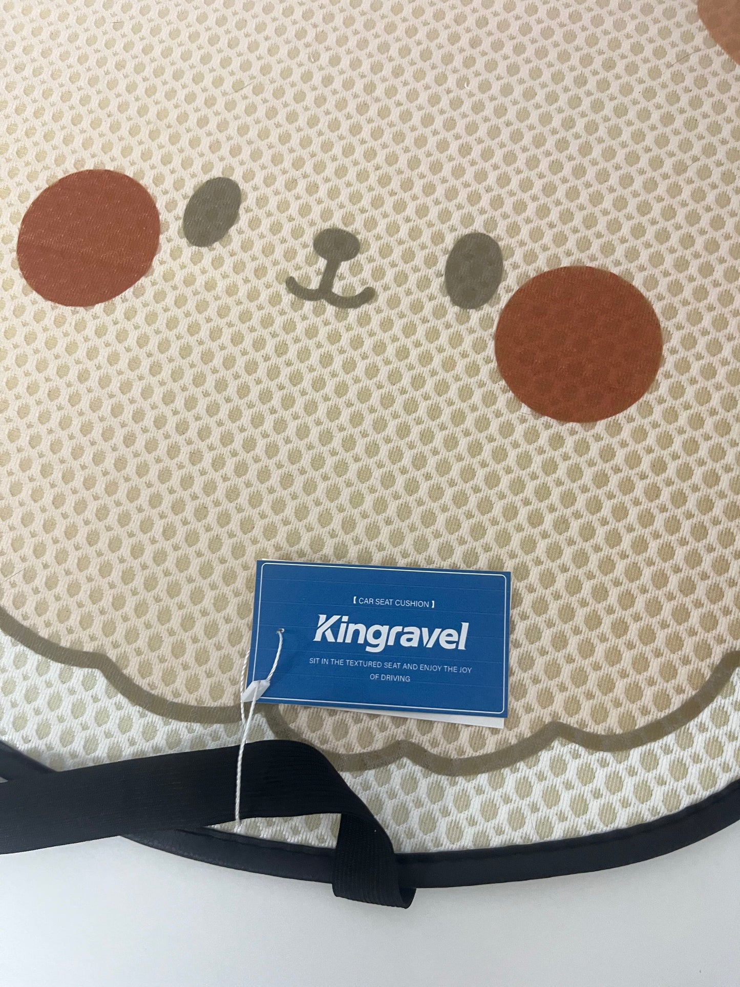 【Kingravel Bear Print Vehicle Seat Cushion】—— Practical Choice of Comfort & Style