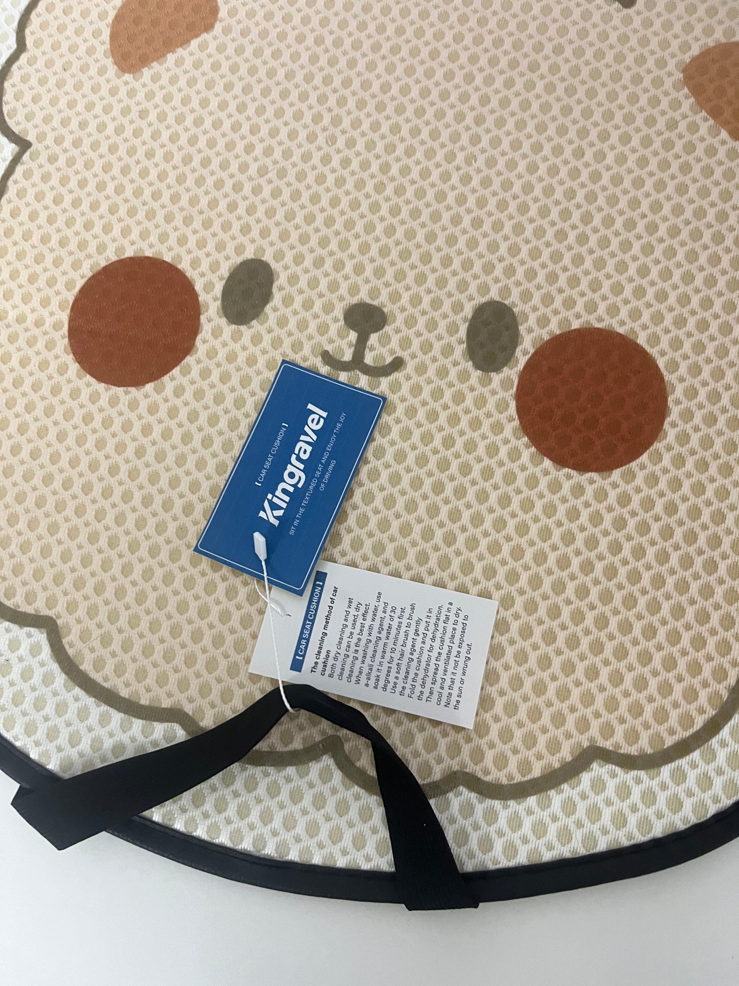 【Kingravel Bear Print Vehicle Seat Cushion】—— Practical Choice of Comfort & Style