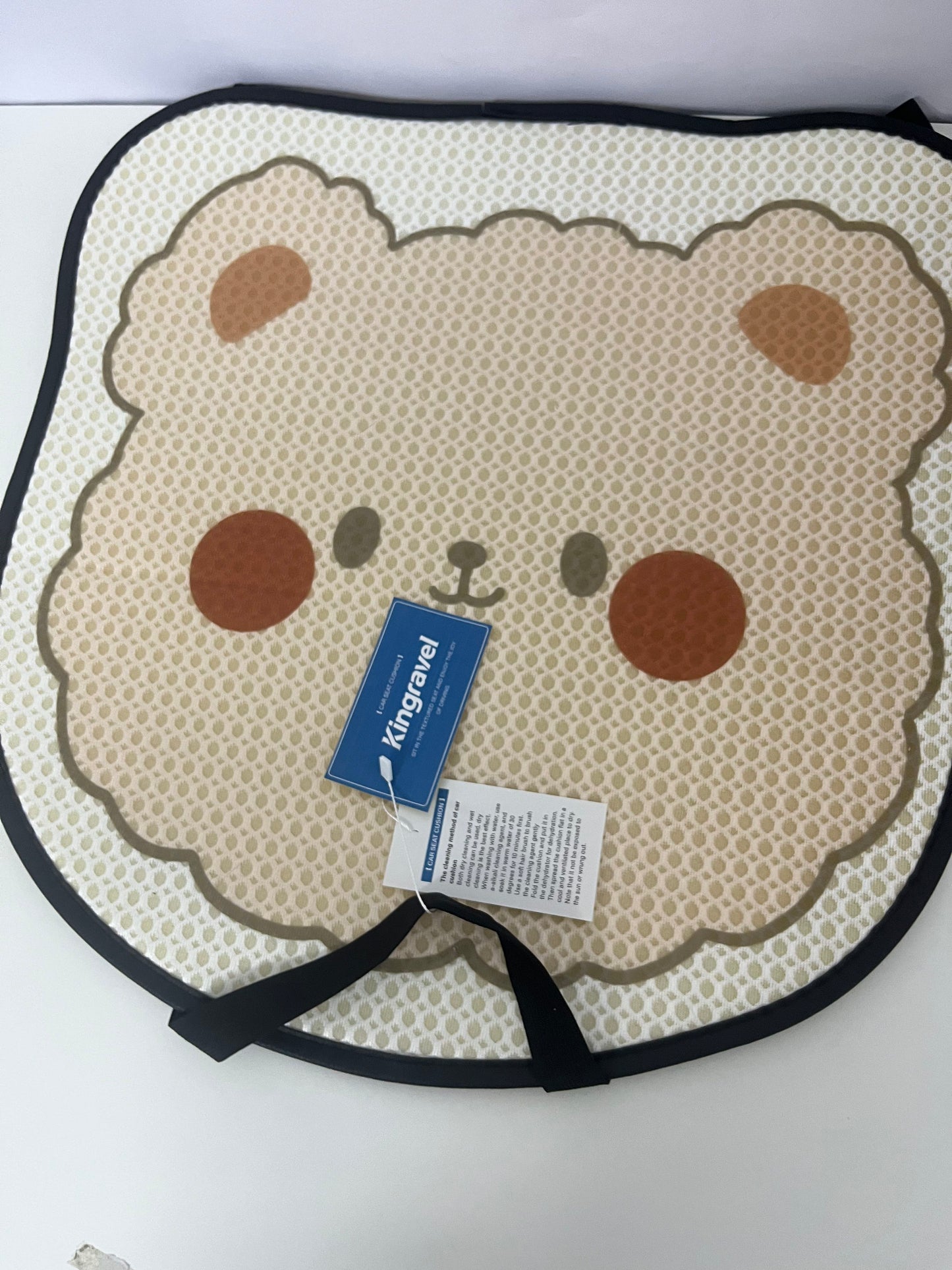 【Kingravel Bear Print Vehicle Seat Cushion】—— Practical Choice of Comfort & Style