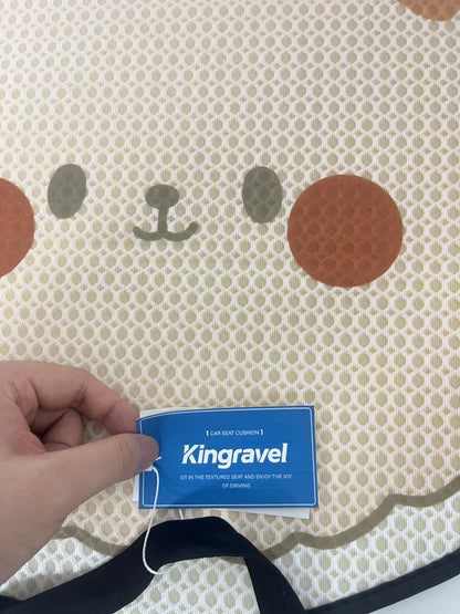 【Kingravel Bear Print Vehicle Seat Cushion】—— Practical Choice of Comfort & Style