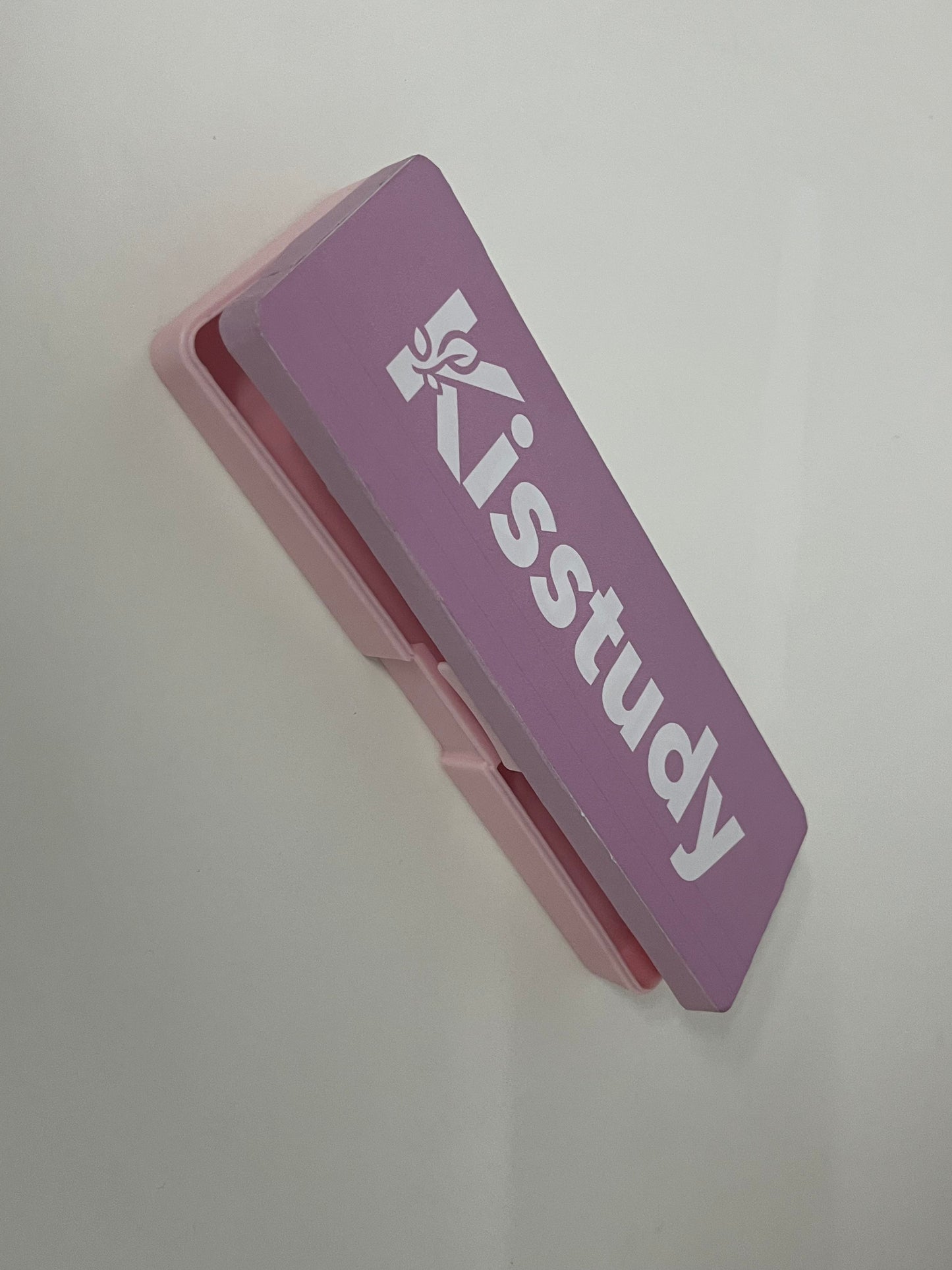 [Kisstudy Pencil cases]——Kisstudy Color-Block Wooden Pencil Case - Minimalist Large-Capacity Student Stationery Box